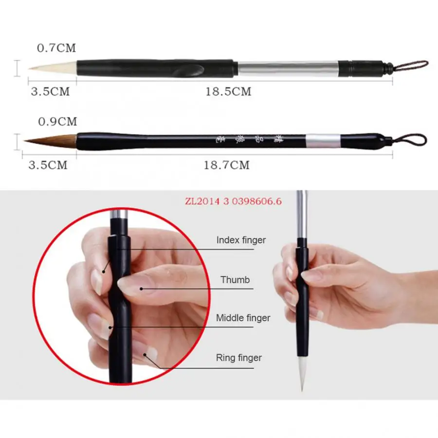 Traditional Chinese Calligraphy Set Brush Pen Ink Water Writing Paper Tool Box Kit for Beginner