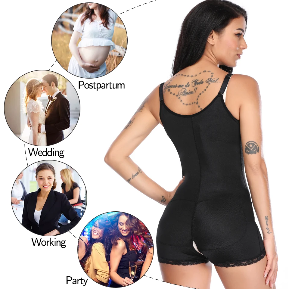 Корректирующее белье боди для женщин с контролем живота нижнее похудения