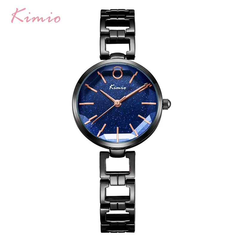 

Kimio Women's Hollow Bracelet Watches Luxury Ladies Multi-faceted Dial Babysbreath Dress Watch For Women Female Clock With Box