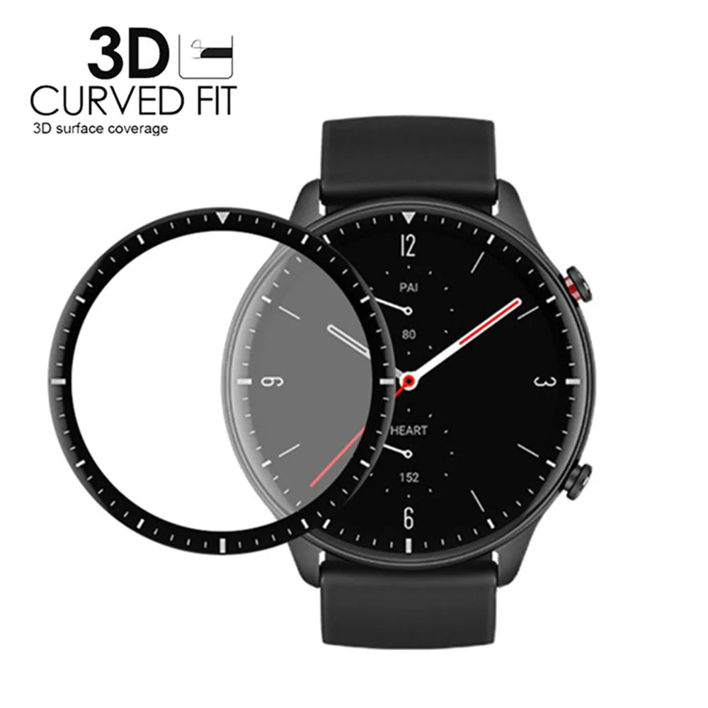 Защитная пленка для Xiaomi Huami Amazfit GTR 2 с изогнутыми краями | Электроника