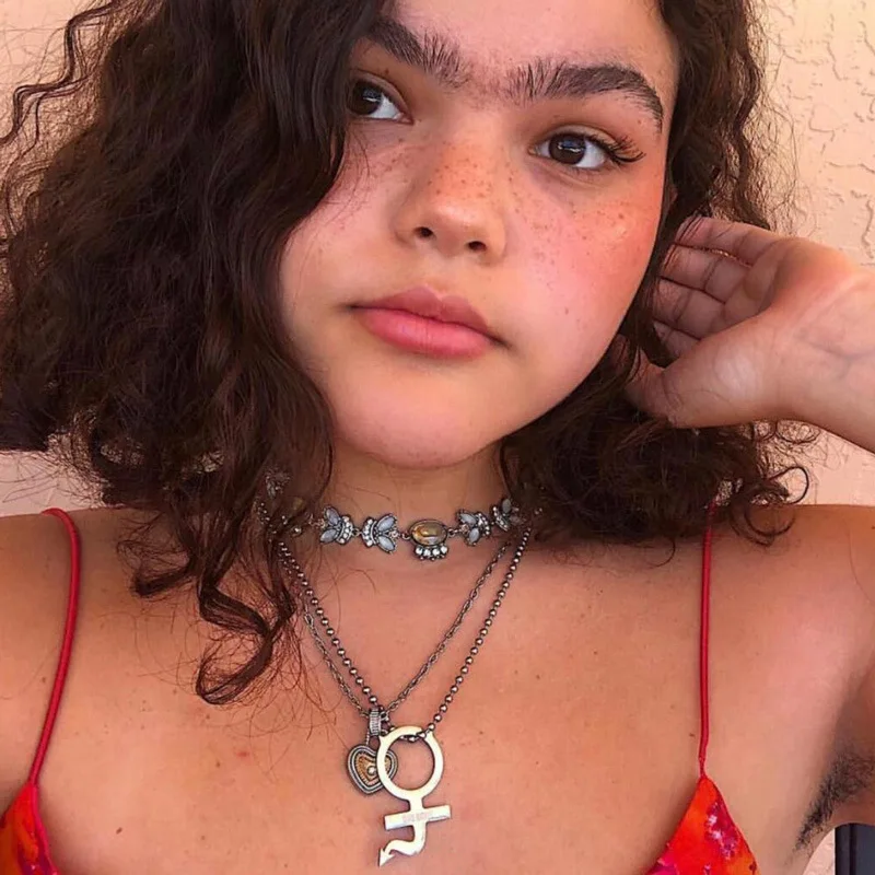 Харадзюку модное ожерелье с кулоном в стиле панк для девушек Интернет она дьявол