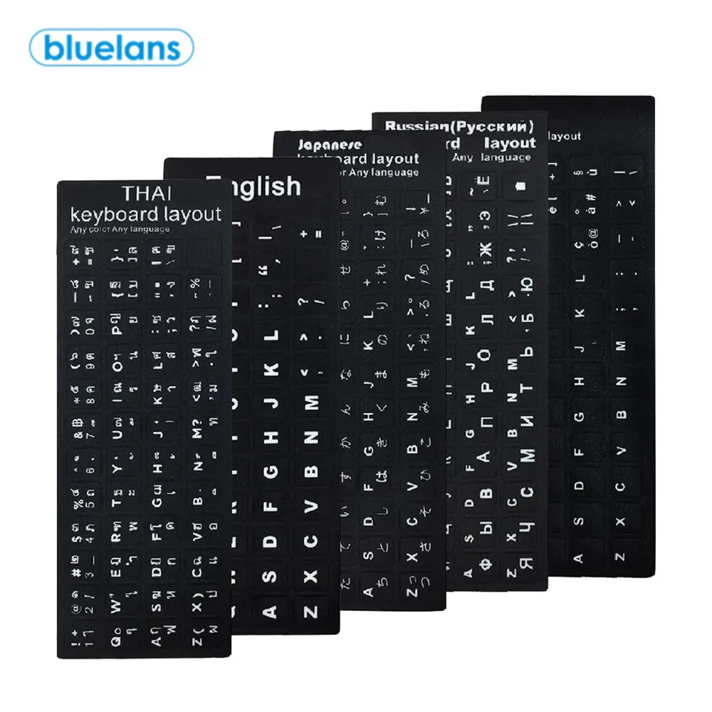 Наклейки для клавиатуры русские испанские английские французские буквы|Чехлы