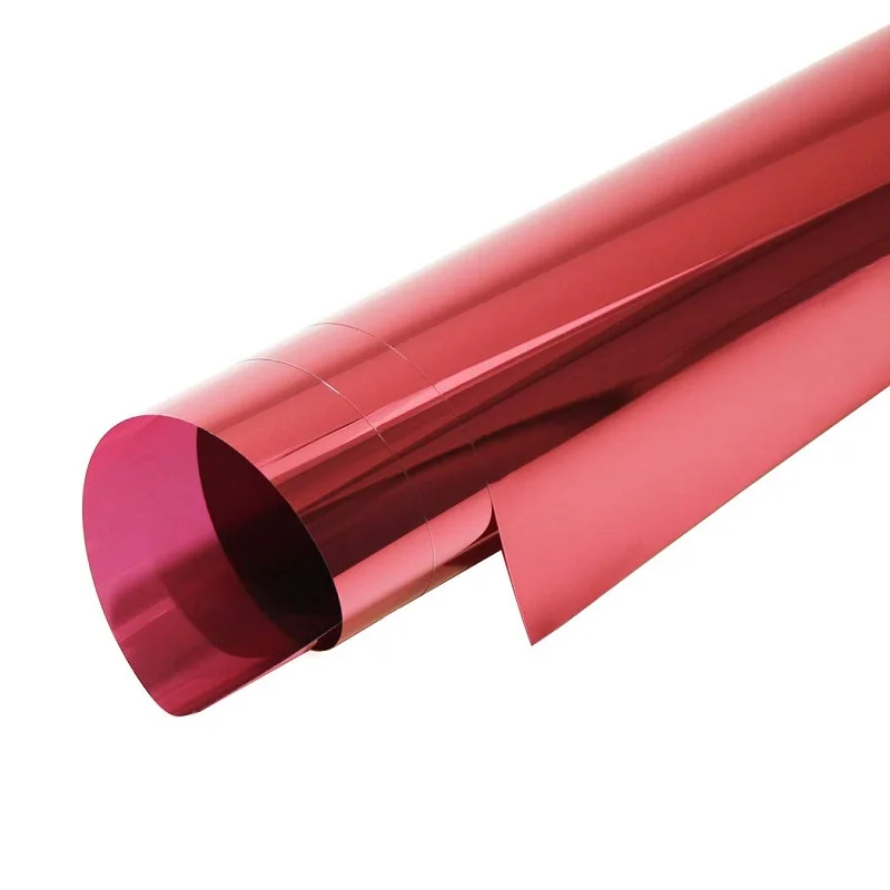 Теплоизоляционная пленка для окна длиной 5 м красная серебристая односторонняя