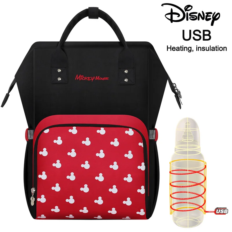 1 Disney Mommy Пеленки сумки мать большой емкости путешествия рюкзак для подгузников анти-потеря молнии ребенка кормящих Дисней сумки дропшиппинг - Цвет: 1