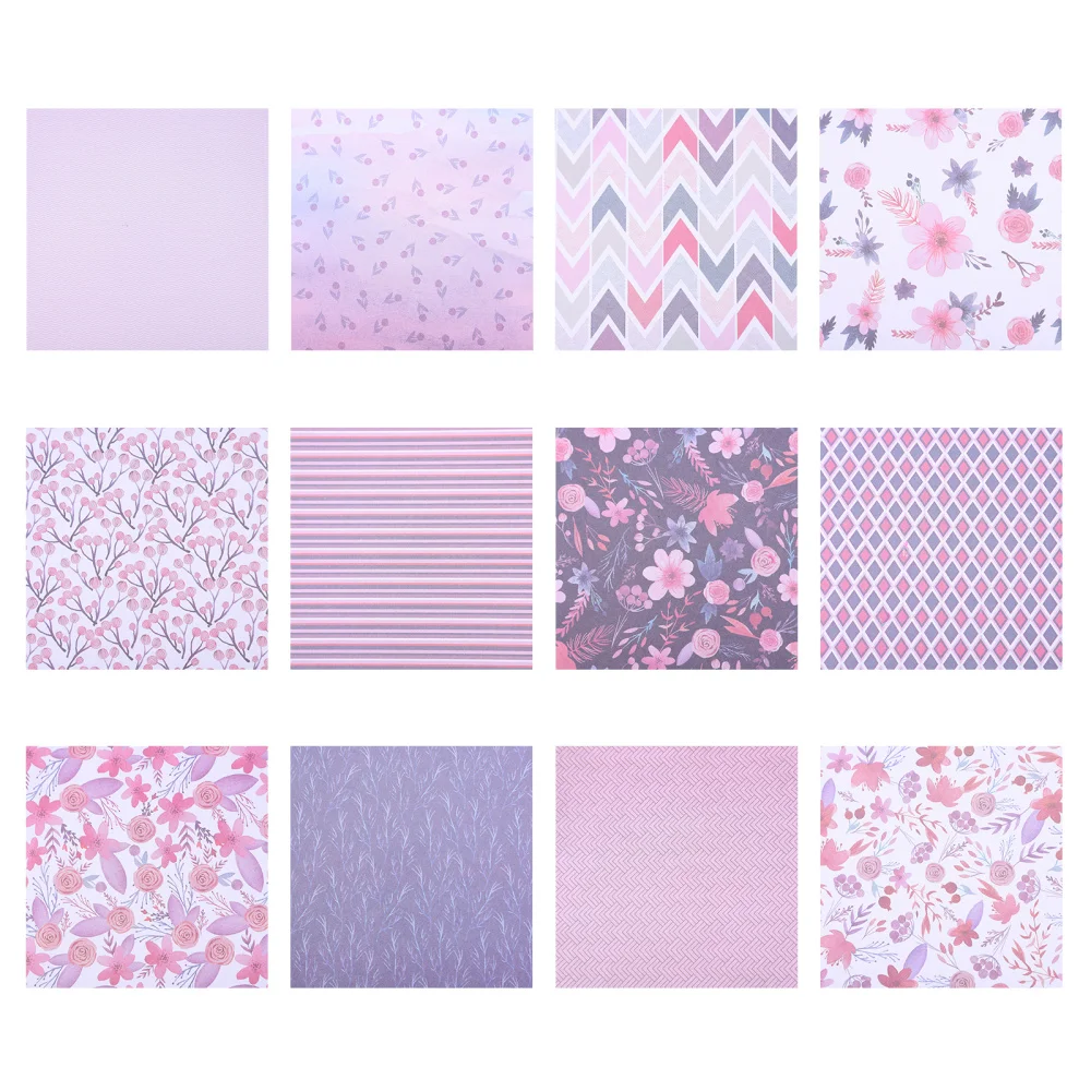

48 Sheets DIY Scrapbook Paper Decorative Vintage Paper for Picture Album