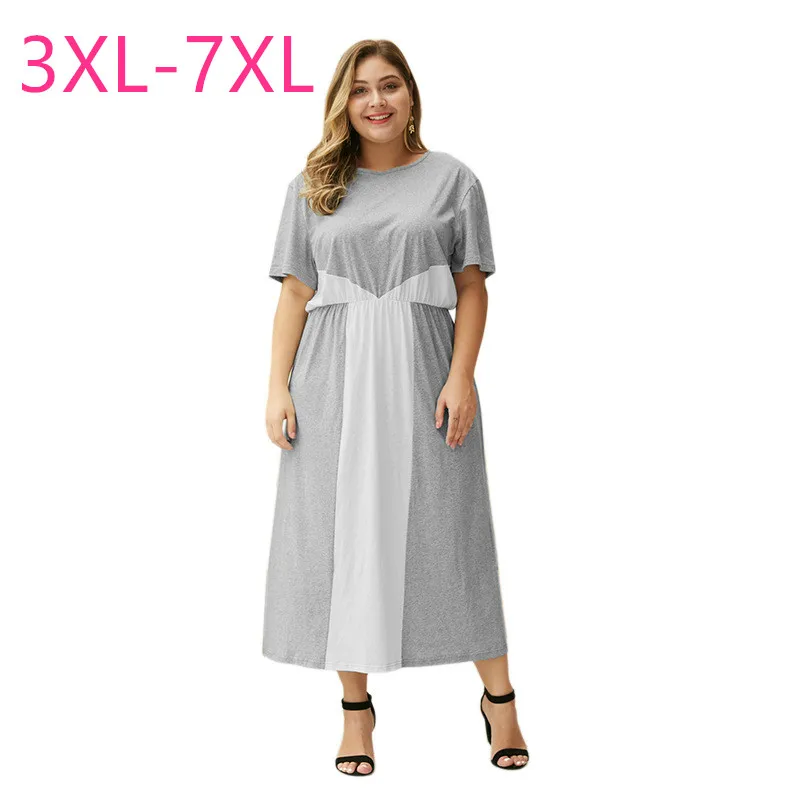 Новинка 2020 Летнее Длинное платье большого размера для женщин облегающее
