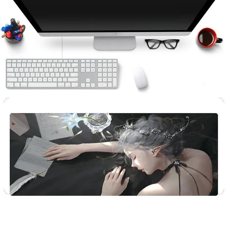 

PC Mousepad ANIME One Piece Gaming Mouse Pad with Lock Edge Game Pad Mouse Large Cartoon Rubber Mouse Pad Keyboard Computer Mat