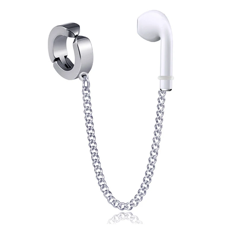 

1pcs Anti-Lost Ear Clip Fashion Wireless Bluetooth headphones Stainless Steel Earring For Airpods 1/2/3 pro Earphone Accessories