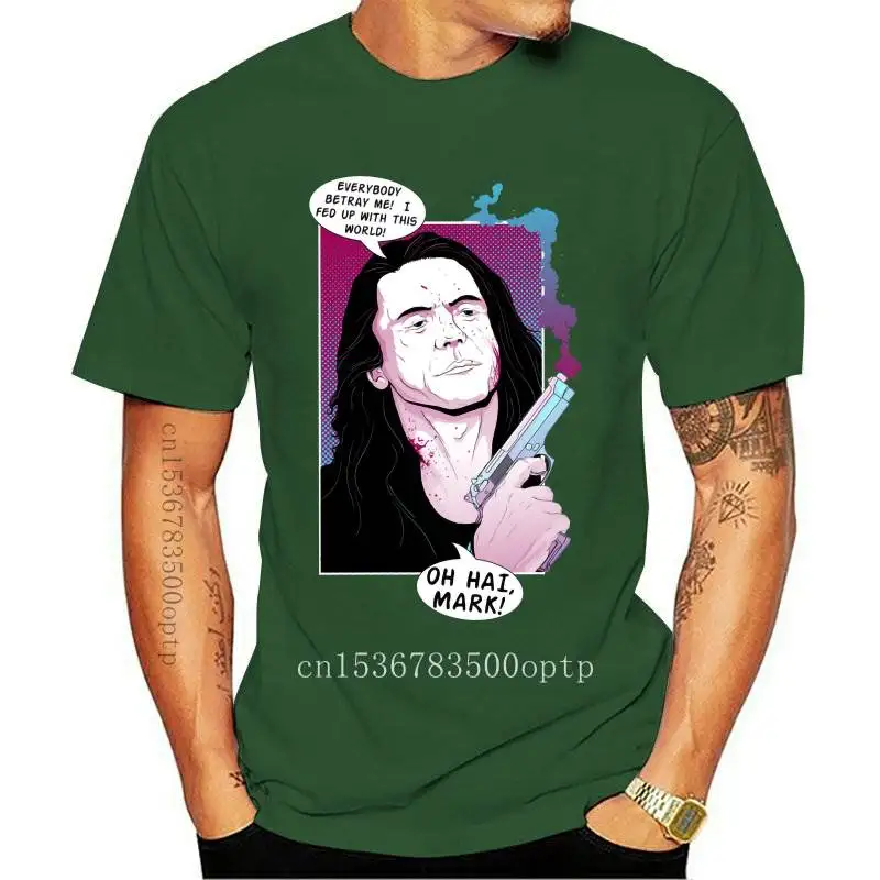 

New Classic Movie The Room Wiseau Tee Shirt Fashion Men Tops Graphic Print Cotton T Shirt Guys Punk Designer Streetwear Tees
