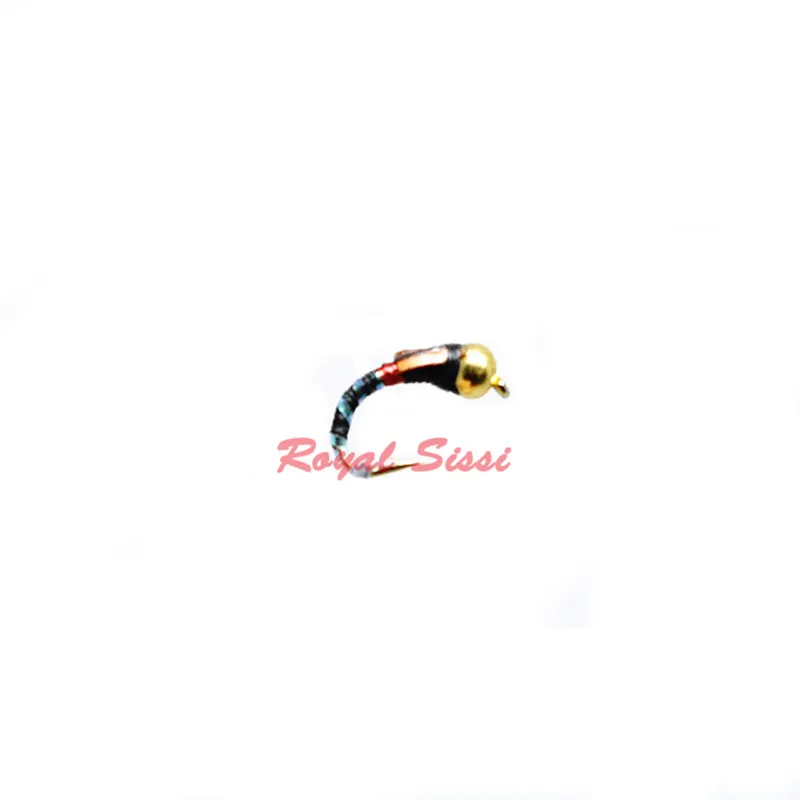 

Professional Hand tied 6pcs/box grayiling fly fishing flies 16#sinking beadhead buzzer fly lure small midge nymph fly hooks