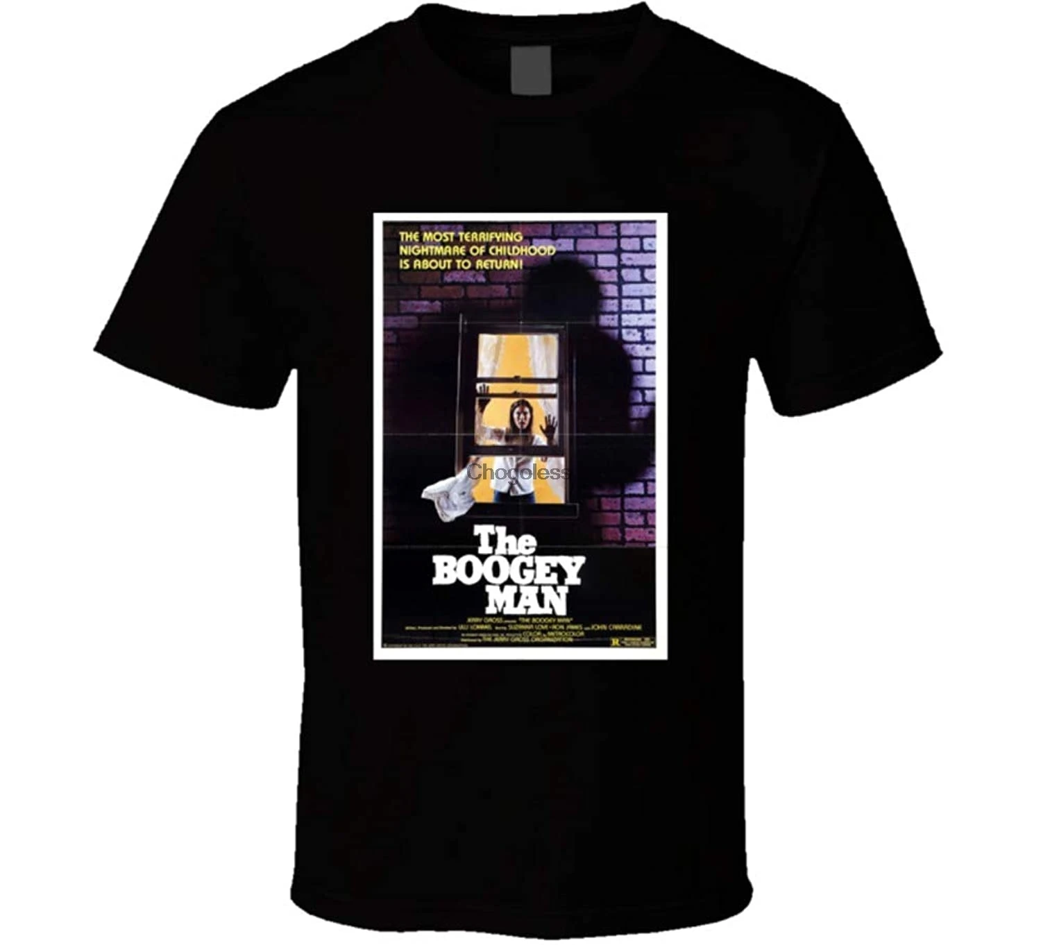 

El hombre loco pelcula de Horror clsica negro T camisa