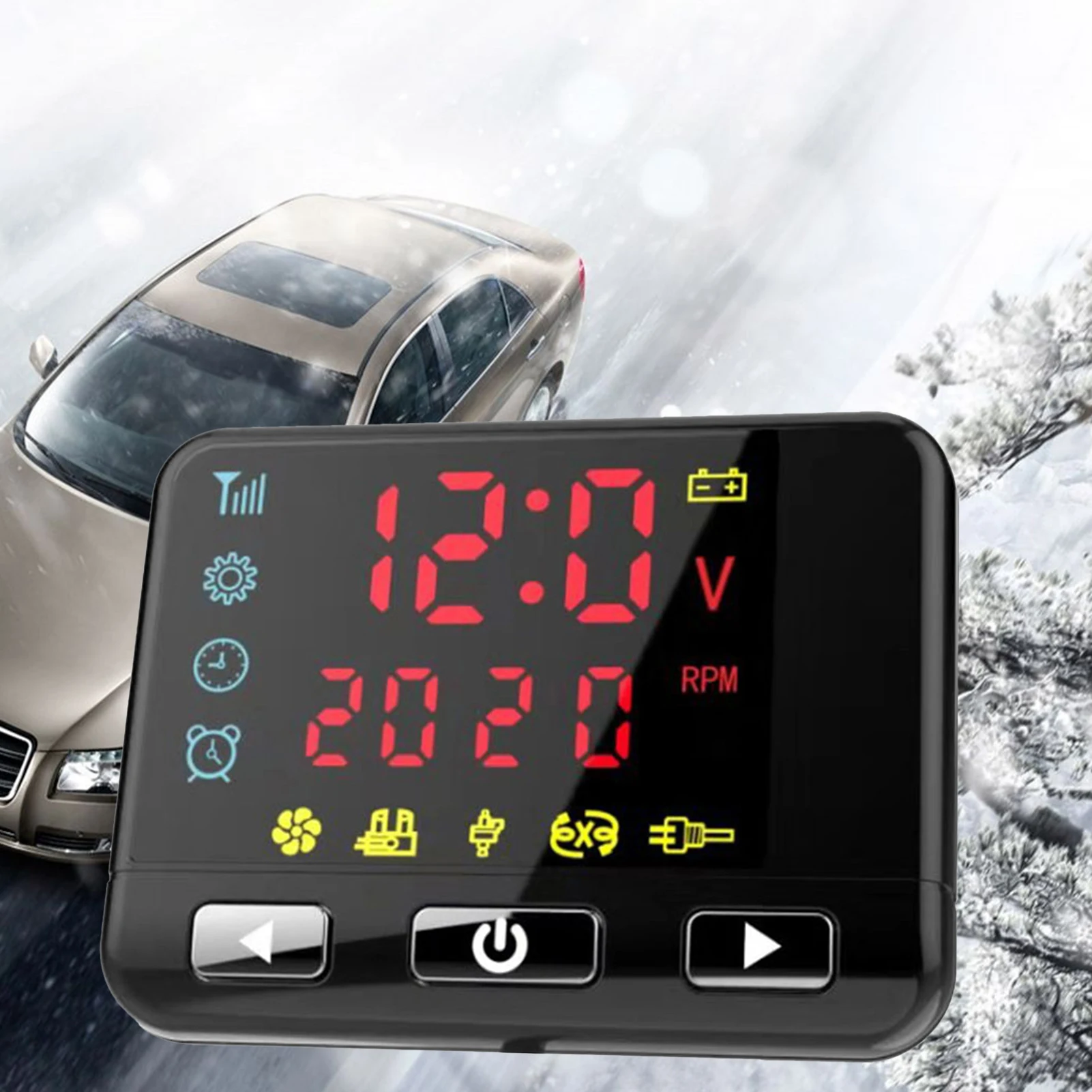Автомобильный обогреватель 12/24 в ЖК-переключатель контроллер монитор для