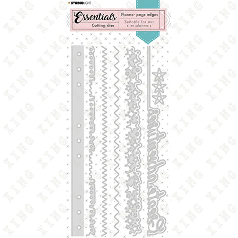 

Edges Long Stars Planner Essentials Metal Cutting Dies Scrapbook Diary Decoration Embossing Template DIY Greeting Card Handmade