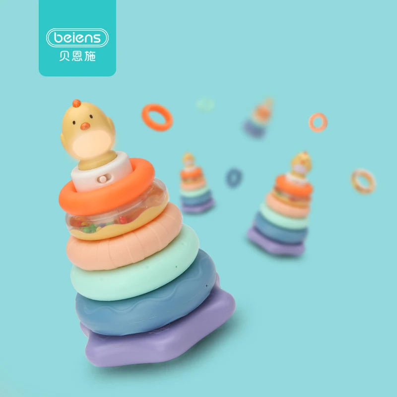 Кольцо детское Радужная башня развивающая игрушка|Игрушки развивающие| |