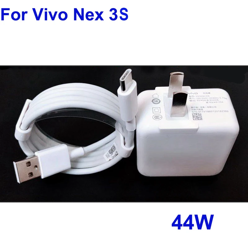 

Original For Vivo nex 3S USB Type-C 44W Ultra Fast Flash Charging Fast Charging Charger Cable USB-C Cabel For Vivo nex3S