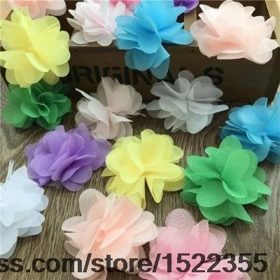 

10/pcs Clothing accessories hand-decorated flower color three-dimensional flowers