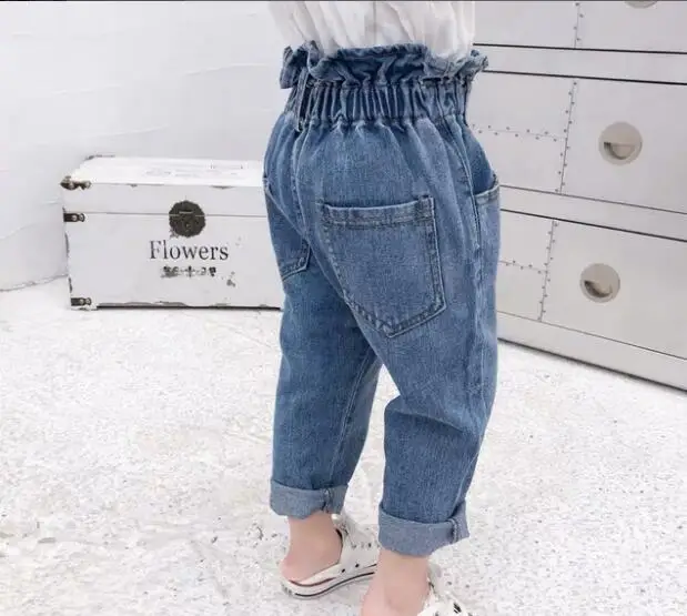 Весна Осень 2019 детская одежда повседневные джинсовые брюки карандаш для