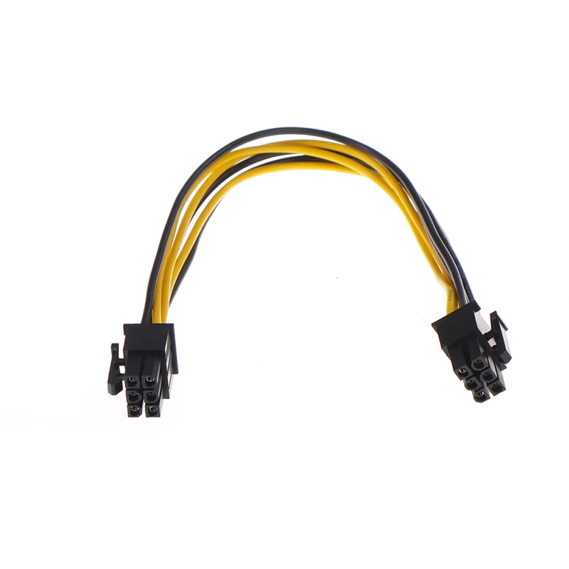 1x Кабель питания 6 Pin от Molex до PCI Express PCIE видеокарта кабель адаптера