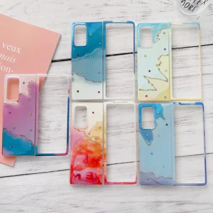 blu ray water drill color shell for samsung galaxy zfold 2 phone case w21 phone case f9160 folding shell phone bag free global shipping
