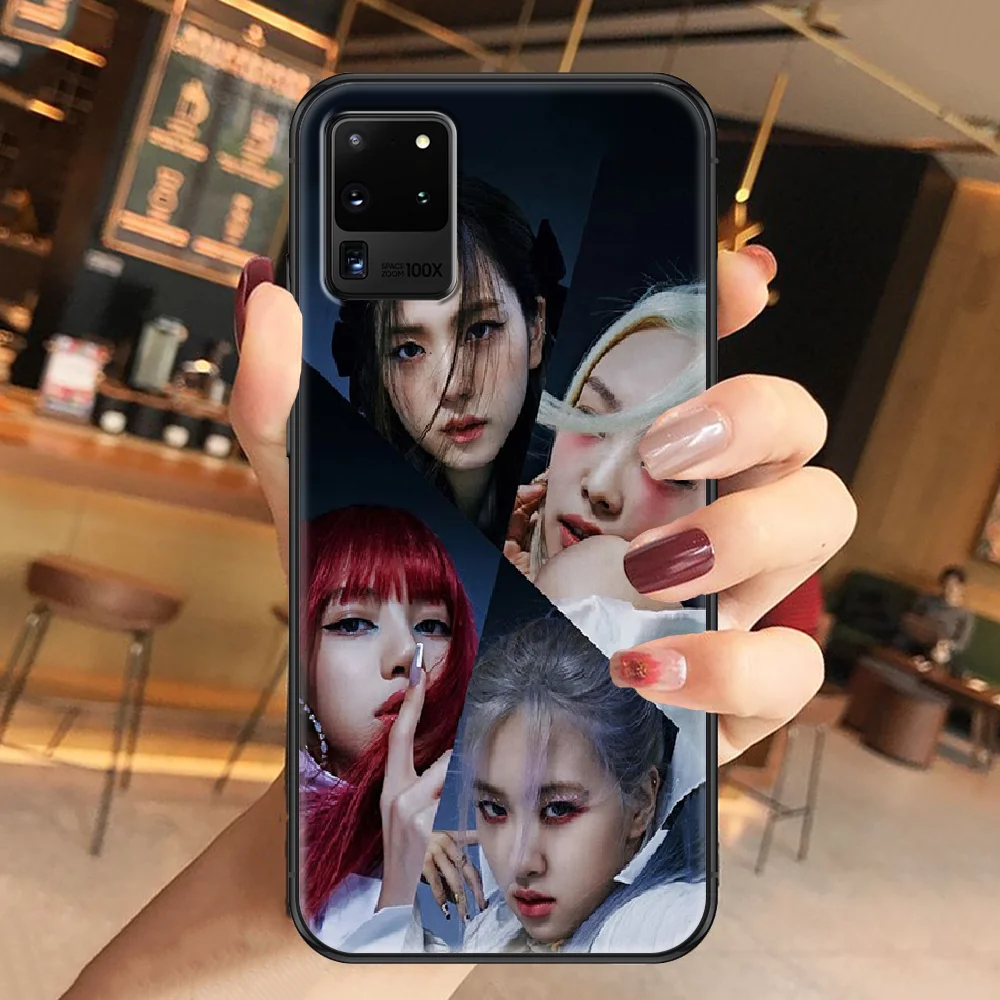 

Singer LISA KPOP BLACKPINKS Phone case For Samsung Galaxy Note 4 8 9 10 20 S8 S9 S10 S10E S20 Plus UITRA Ultra black fashion