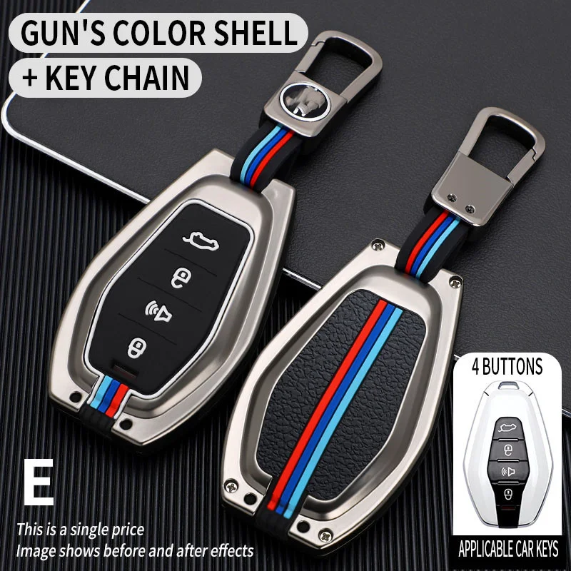 

Car key case key bag case for chery x70 x95 x90 car-style car accessories auto protect keychain assembly holder protection alloy