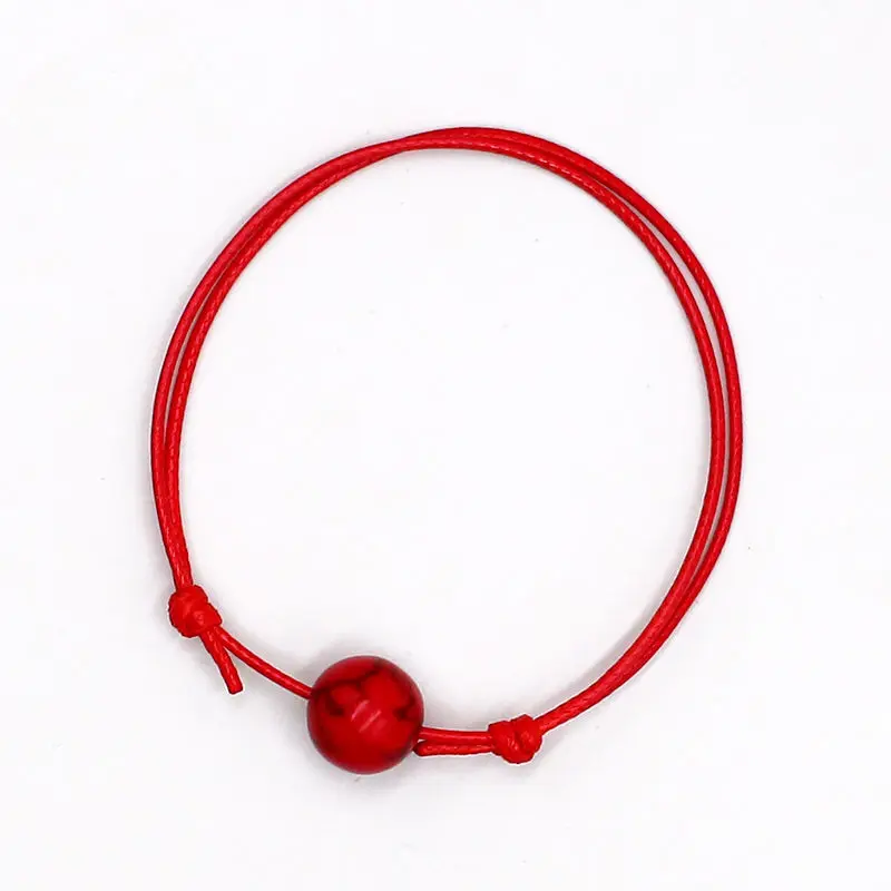 New Fashion Bracelet for Women and Men Artificial Stone Ball Charm Bracelets Paired Rope Chain Couple Bracelets Gifts for Lovers