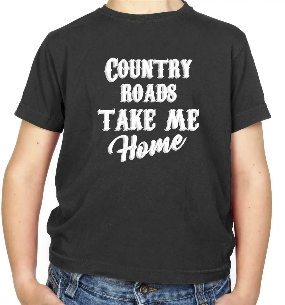 Детская футболка загородные дороги Take Me Home тексты песни Джон Денвер Новое