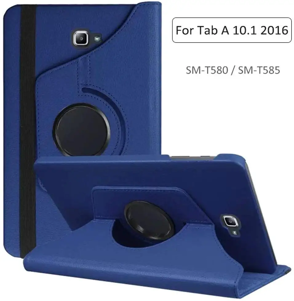 Tab A A6 10,1 SM T580 T585 T587 вращающийся на 360 чехол-накладка для samsung Galaxy Tab A 10,1 планшет мульти ангел чехол-подставка - Цвет: T580 T585 dark blue