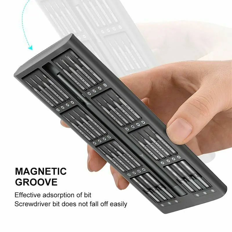 

Bit Screwdriver Set Bits Magnetic PC Phone Screwdriver Set Tools 63 In 1