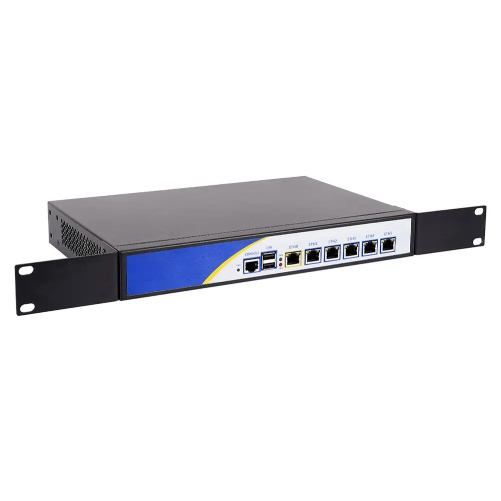 HUNSN ARS03 Fan Firewall Intel I5/I7 Network Security Appliance Router PC Mikrotik Pfsense VPN AES-NI 6Intel Gigabit LAN COM VGA