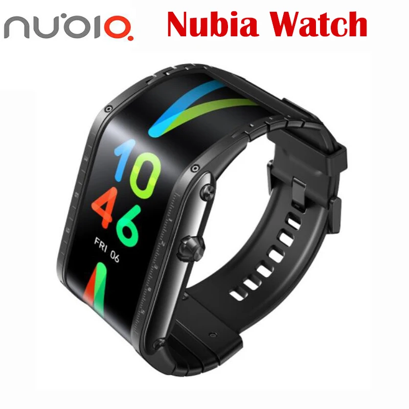 Новинка 2020 оригинальные Смарт-часы Nubia сотовый телефон Складной гибкий дисплей