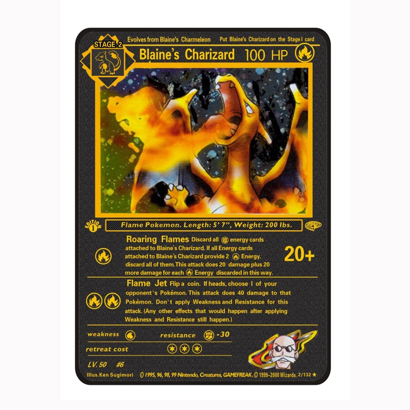 Карты Pokemon VMAX 11 видов Charizard Max на заказ металлические V Vmax cardrain Bow Gold Card-Hp 508 330 350