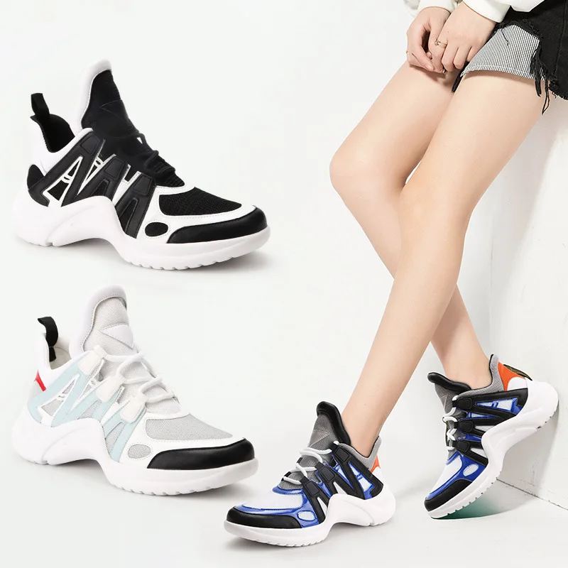

Jookrrix 2019 Spring New Fashion Brand Lady Casual Platform Shoes Women Shoes Girl Leisure Sneaker Breathable Good Quality Soft