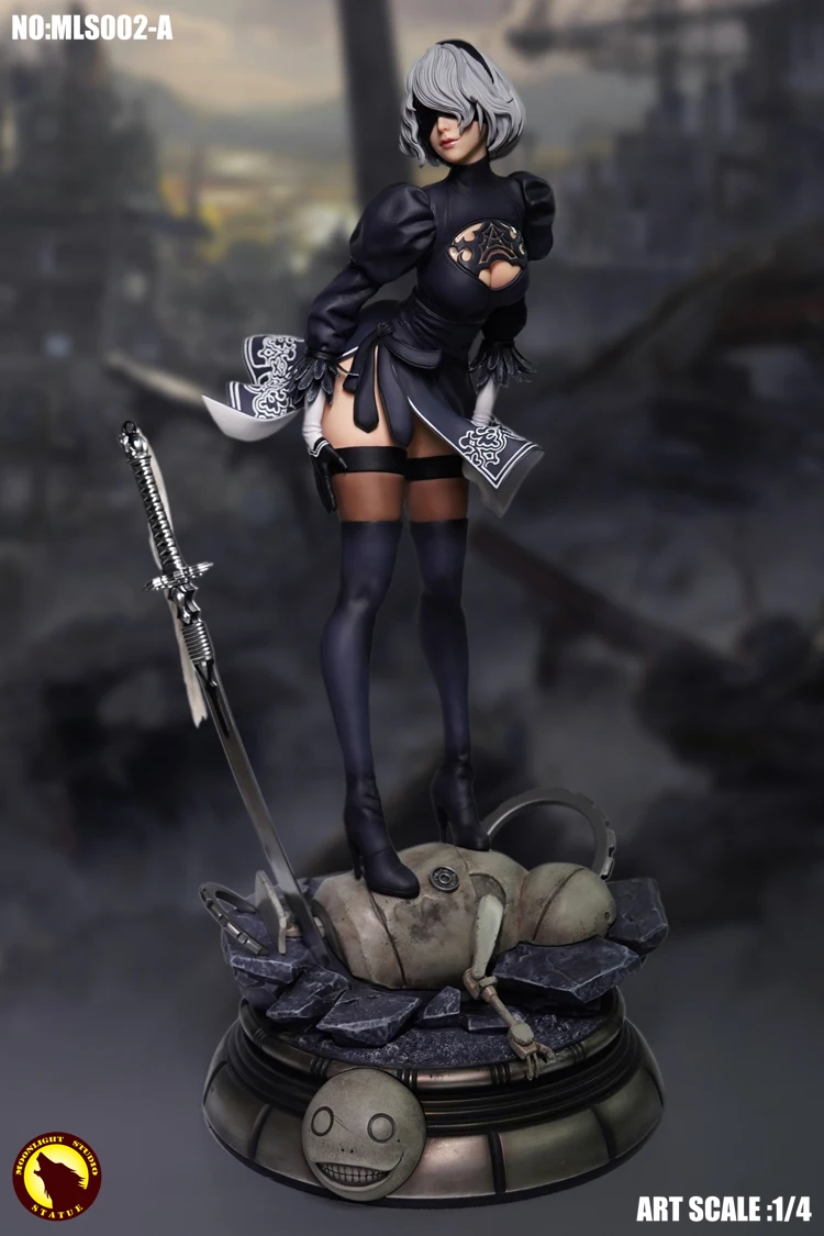 

MLS002 1/4 PS4 Game NieR 2B YoRHa No. 2 Type Statue Action Figure Model 51cm for Fans Gifts