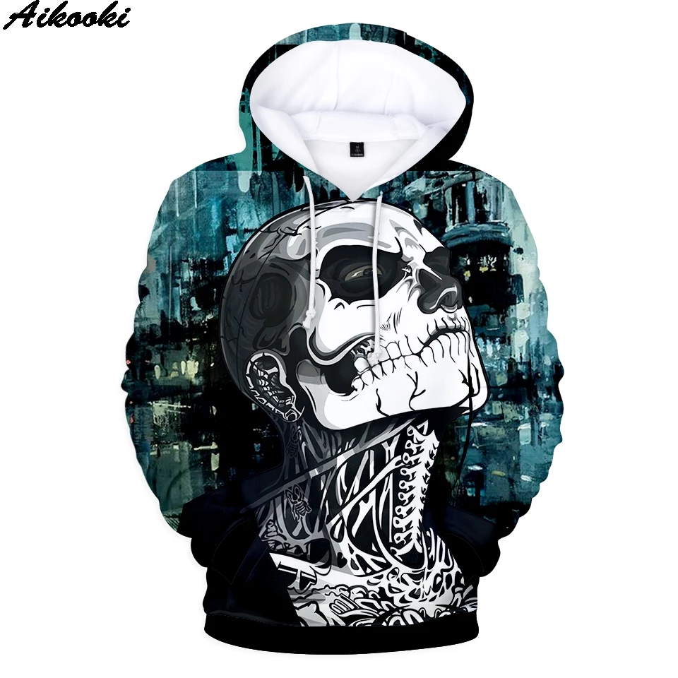 

Aikooki New Arrival Men/Women Rick Genest 3D Hoodies Fashion Harajuku Pullovers Anime Hoodie 3D Print Rick Genest Sweatshirts