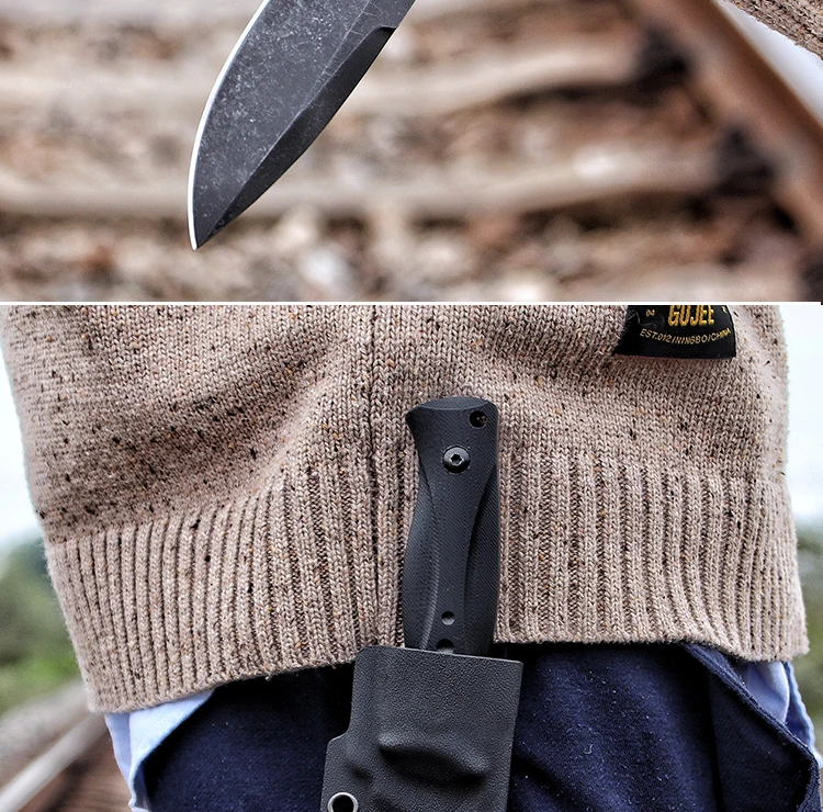 LENGREN открытый D2steel прямое лезвие G10Handle инструмент для выживания в природе тактические ножи для охоты североамериканский охотничий нож