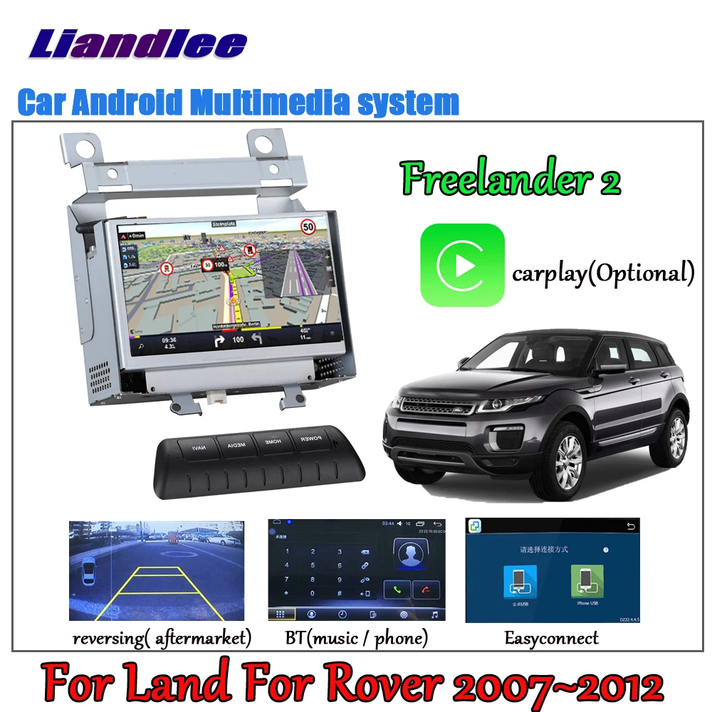 

Автомобильный 2Din экран 2DIN Android Carplay BT Wifi GPS Карта Навигация медиа для Land Rover Freelander 2 2007 ~ 2012