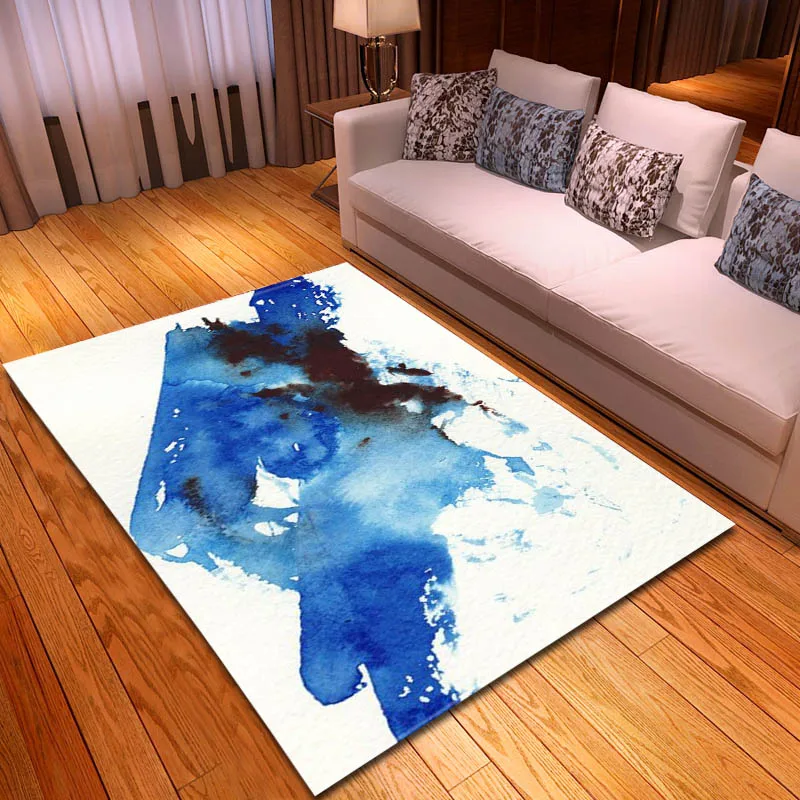 Современный простой домашний декор напольный коврик мягкая фланелевая