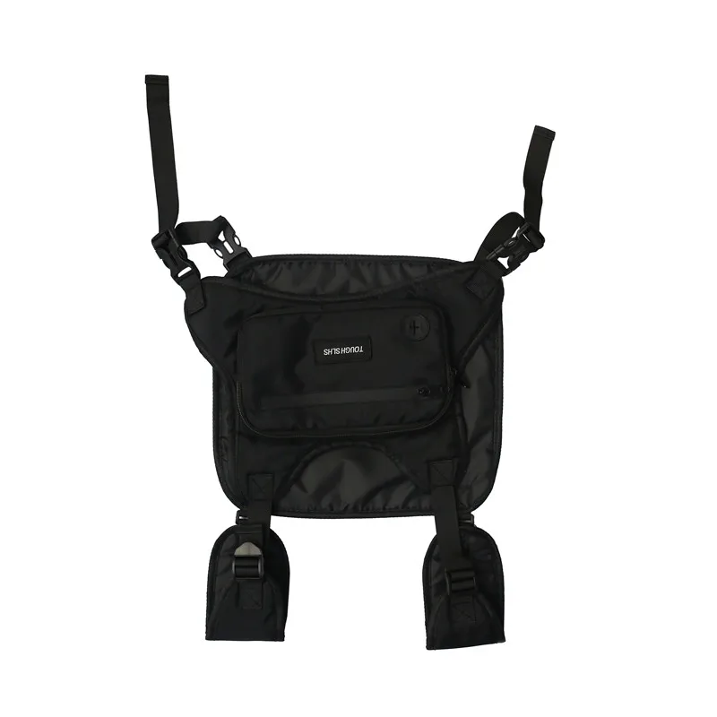 

Tactical Chest Men Rig Bags Unisex Fashion Function Chest Bags Streetwear Hip Hop Bag Adjustable Oxford Cloth Vest Waist Bag