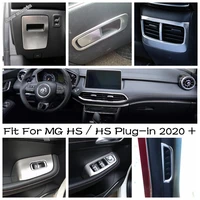 ac vent outlet storage box central console dashboard cover trim stainless steel accessories for mg hs hs plug in 2020 2022
