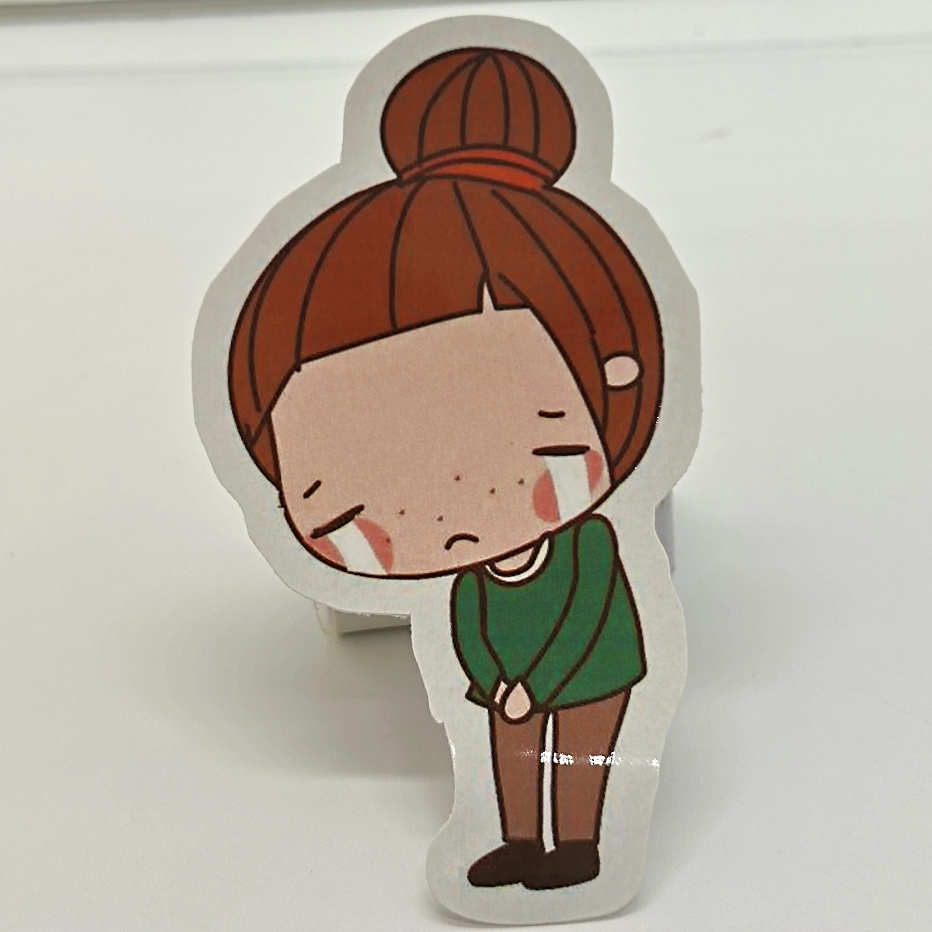 

2x3 "cry mama логотип Стикеры из глянцевой бумаги печать на заказ
