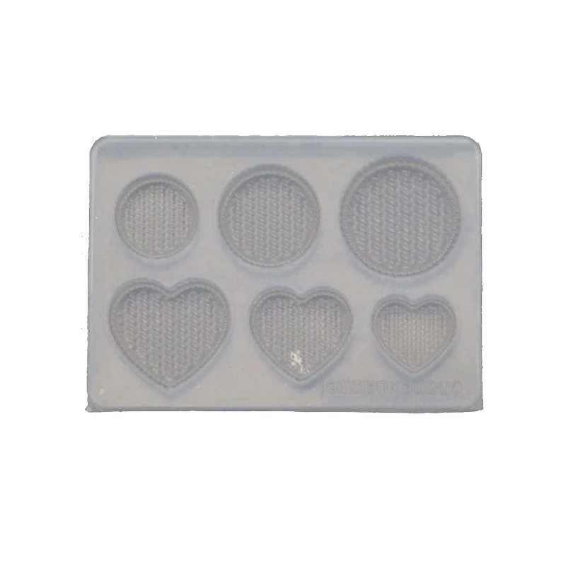 

Ear Pendant Crystal Epoxy Resin Mold Mini Earrings Necklace Round Love Heart Silicone Mould DIY Crafts Jewelry Casting U90F