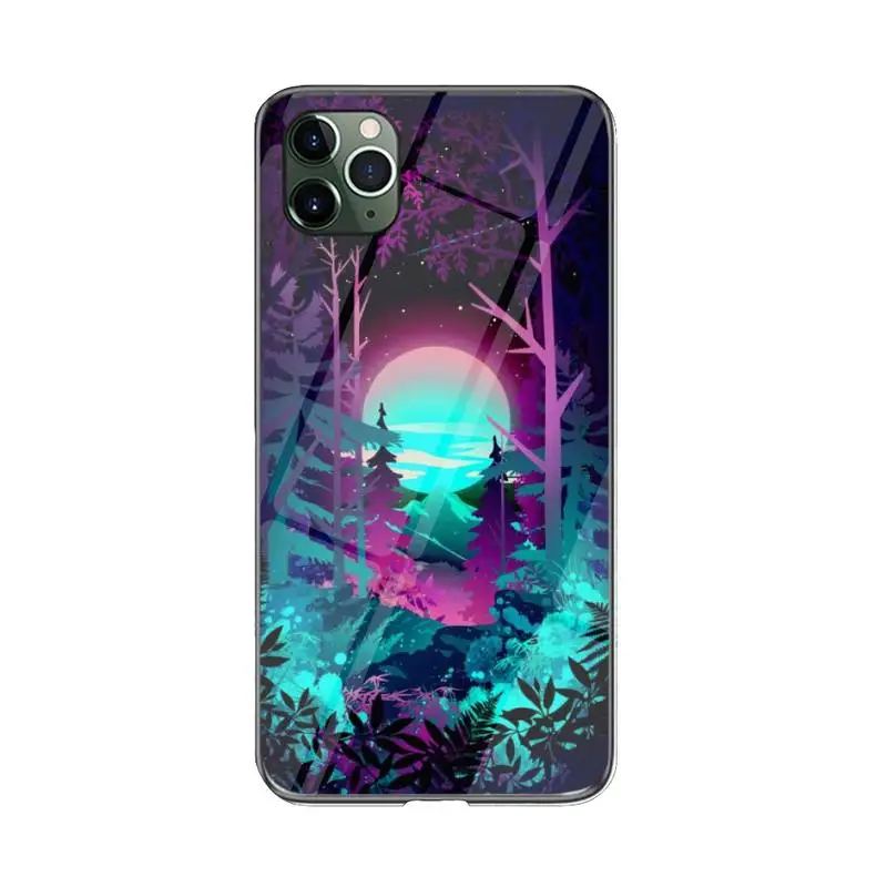 

FHNBLJ Amoled Forest Phone Case For iPhone 12 mini 12 PRO Max 11 pro XS MAX 8 7 6 6S Plus X XR cover
