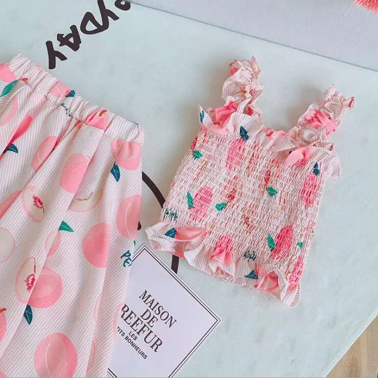 Для детей для маленьких девочек Одежда в горошек без рукавов укороченный топ с