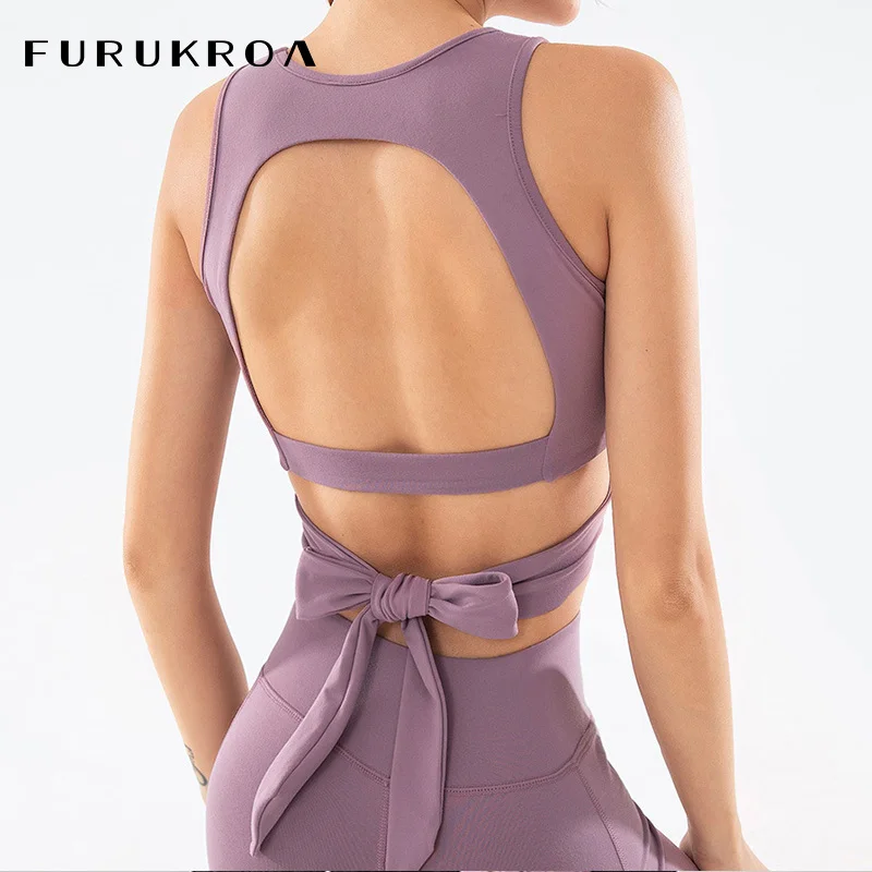 

Breathable Women Yoga Suit Twist Front Cutout Bowknot Yoga Bra Fitness Pants Gym Sports Legging Active Workout Sportswear X291B