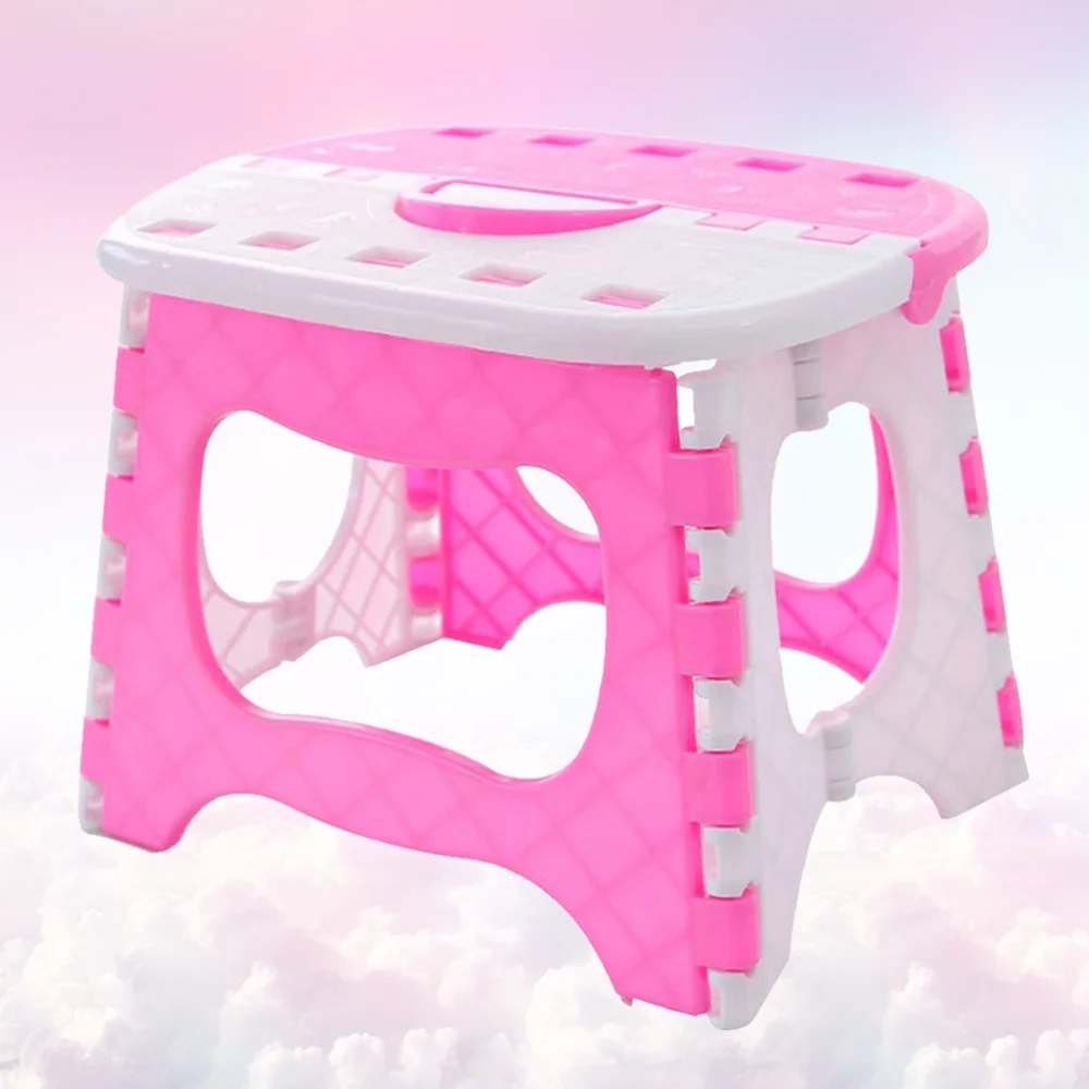 

1pc Small Foldable Stool Stool Portable Creative Lightweight Stool for Bathromm Outdoor Home (Random Color)