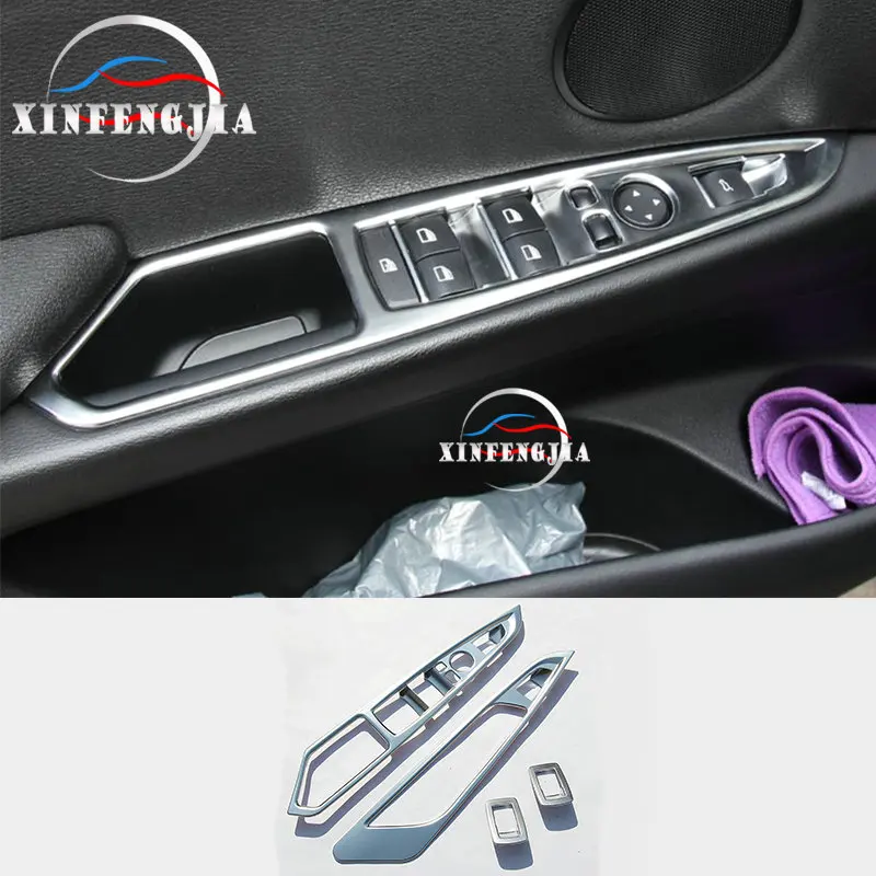 

For BMW X5 X6 F15 F16 2014-2018 4PCS Inner Door Window Button Panel Cover Trim