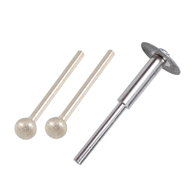 

3 шт. Аксессуары: 2 шт. 3 мм X 8 мм круглый наконечник Алмазный фрезерный карандаш шлифовальные полировальные сверла и 1 шт. Электрический инстр...