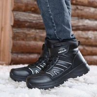 2021 new snow boots mens winter non slip warmth and velvet splash proof leisure outdoor sports thick mens cotton shoes