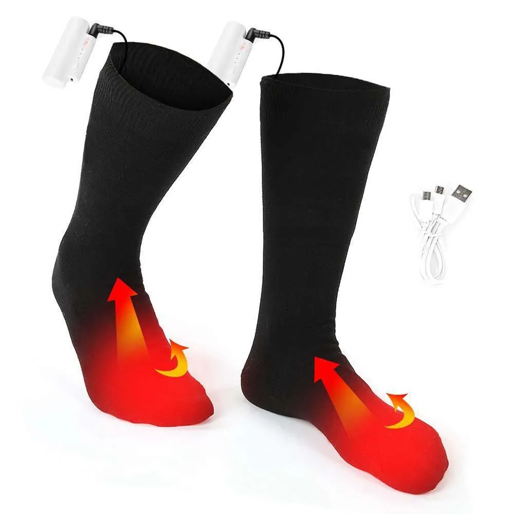 

Battery Heated Socks Electric Socks Unisex Foot Warmers Thermal Socks Usb Rechargeable Electric Heated Socks Boot Feet Warmer
